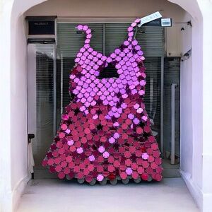 Pink night out party dress